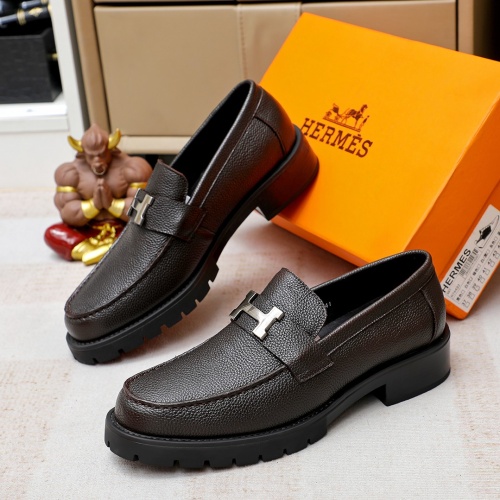 Cheap Hermes Leather Shoes For Men #1209636 Replica Wholesale [$82.00 USD] [ITEM#1209636] on Replica Hermes Leather Shoes