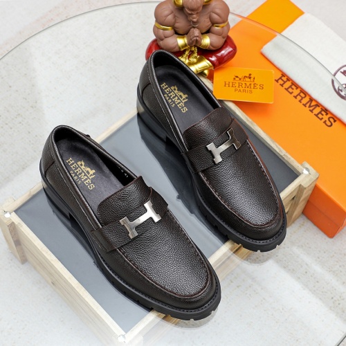 Cheap Hermes Leather Shoes For Men #1209636 Replica Wholesale [$82.00 USD] [ITEM#1209636] on Replica Hermes Leather Shoes