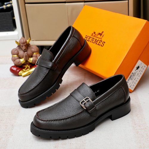 Cheap Hermes Leather Shoes For Men #1209640 Replica Wholesale [$82.00 USD] [ITEM#1209640] on Replica Hermes Leather Shoes