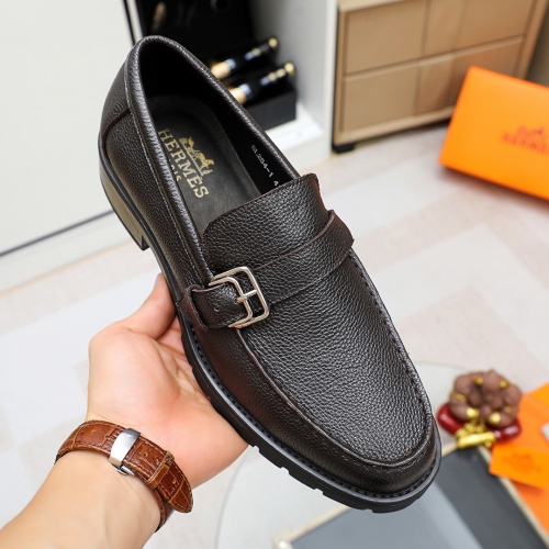 Cheap Hermes Leather Shoes For Men #1209640 Replica Wholesale [$82.00 USD] [ITEM#1209640] on Replica Hermes Leather Shoes