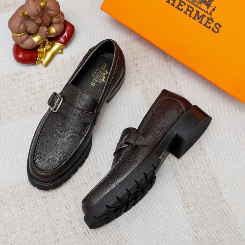 Cheap Hermes Leather Shoes For Men #1209640 Replica Wholesale [$82.00 USD] [ITEM#1209640] on Replica Hermes Leather Shoes