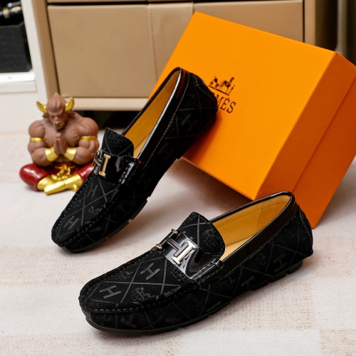 Cheap Hermes Leather Shoes For Men #1209645 Replica Wholesale [$68.00 USD] [ITEM#1209645] on Replica Hermes Leather Shoes