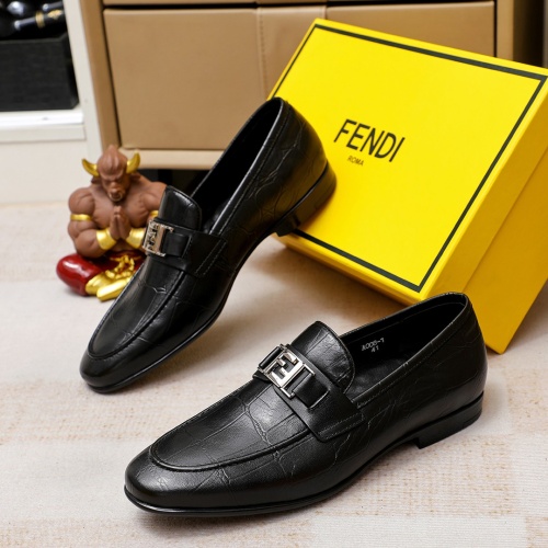 Cheap Fendi Leather Shoes For Men #1209663 Replica Wholesale [$80.00 USD] [ITEM#1209663] on Replica Fendi Leather Shoes