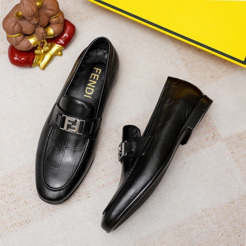 Cheap Fendi Leather Shoes For Men #1209663 Replica Wholesale [$80.00 USD] [ITEM#1209663] on Replica Fendi Leather Shoes