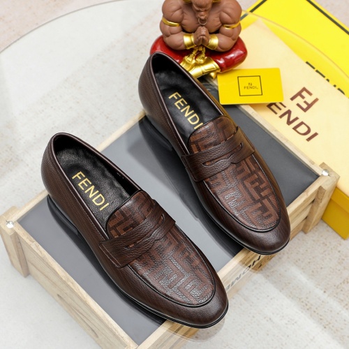 Cheap Fendi Leather Shoes For Men #1209671 Replica Wholesale [$80.00 USD] [ITEM#1209671] on Replica Fendi Leather Shoes