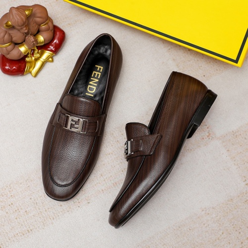 Cheap Fendi Leather Shoes For Men #1209673 Replica Wholesale [$80.00 USD] [ITEM#1209673] on Replica Fendi Leather Shoes