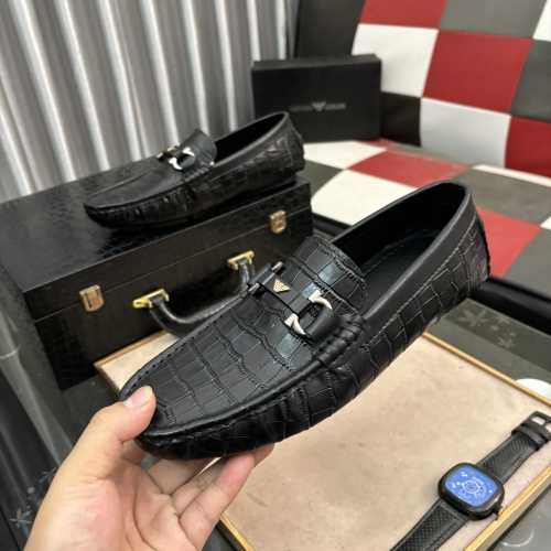 Cheap Armani Leather Shoes For Men #1209880 Replica Wholesale [$72.00 USD] [ITEM#1209880] on Replica Armani Leather Shoes