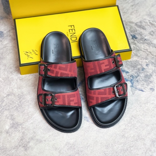 Cheap Fendi Slippers For Men #1209882 Replica Wholesale [$56.00 USD] [ITEM#1209882] on Replica Fendi Slippers