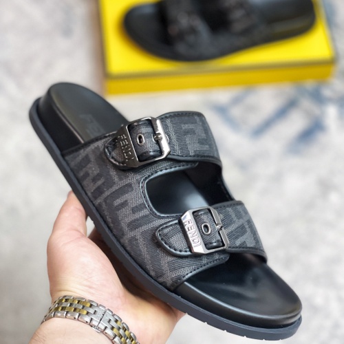 Cheap Fendi Slippers For Men #1209885 Replica Wholesale [$56.00 USD] [ITEM#1209885] on Replica Fendi Slippers