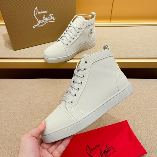 Cheap Christian Louboutin High Top Shoes For Men #1209929 Replica Wholesale [$80.00 USD] [ITEM#1209929] on Replica Christian Louboutin High Top Shoes