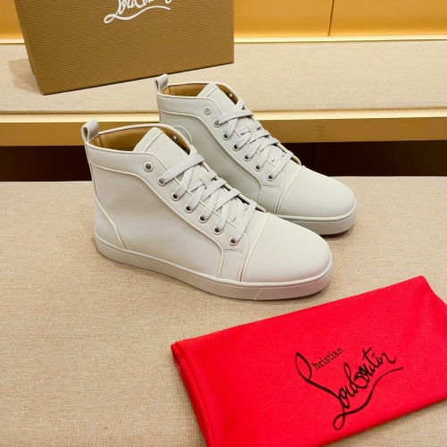 Cheap Christian Louboutin High Top Shoes For Men #1209929 Replica Wholesale [$80.00 USD] [ITEM#1209929] on Replica Christian Louboutin High Top Shoes