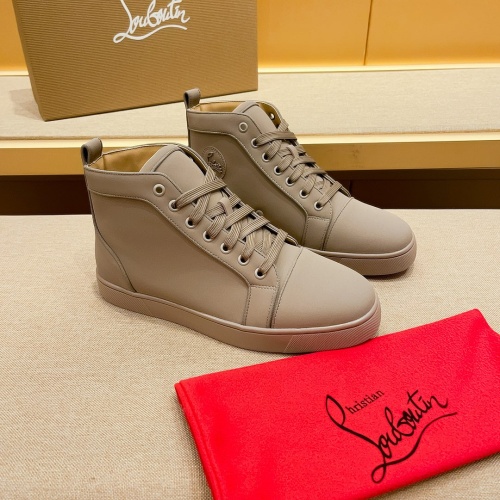 Cheap Christian Louboutin High Top Shoes For Men #1209930 Replica Wholesale [$80.00 USD] [ITEM#1209930] on Replica Christian Louboutin High Top Shoes