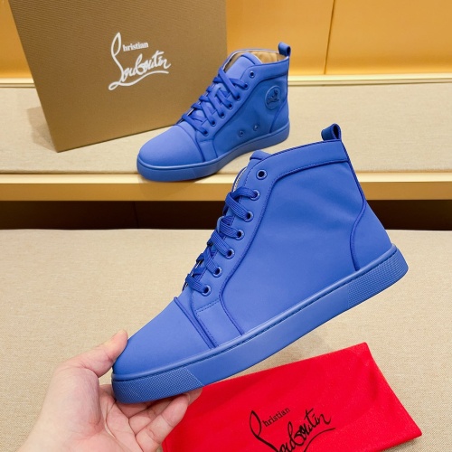 Cheap Christian Louboutin High Top Shoes For Men #1209931 Replica Wholesale [$80.00 USD] [ITEM#1209931] on Replica Christian Louboutin High Top Shoes