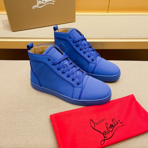 Cheap Christian Louboutin High Top Shoes For Men #1209931 Replica Wholesale [$80.00 USD] [ITEM#1209931] on Replica Christian Louboutin High Top Shoes