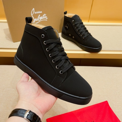 Cheap Christian Louboutin High Top Shoes For Men #1209932 Replica Wholesale [$80.00 USD] [ITEM#1209932] on Replica Christian Louboutin High Top Shoes