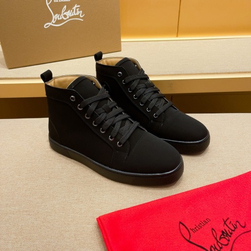 Cheap Christian Louboutin High Top Shoes For Men #1209932 Replica Wholesale [$80.00 USD] [ITEM#1209932] on Replica Christian Louboutin High Top Shoes