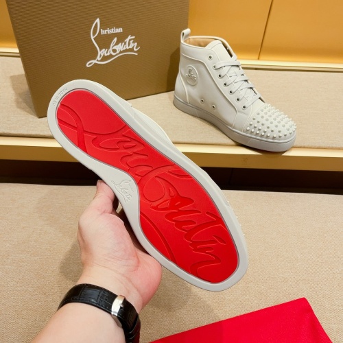 Cheap Christian Louboutin High Top Shoes For Men #1209933 Replica Wholesale [$85.00 USD] [ITEM#1209933] on Replica Christian Louboutin High Top Shoes