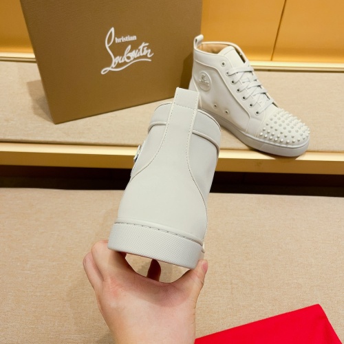 Cheap Christian Louboutin High Top Shoes For Men #1209933 Replica Wholesale [$85.00 USD] [ITEM#1209933] on Replica Christian Louboutin High Top Shoes