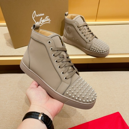 Cheap Christian Louboutin High Top Shoes For Men #1209934 Replica Wholesale [$85.00 USD] [ITEM#1209934] on Replica Christian Louboutin High Top Shoes