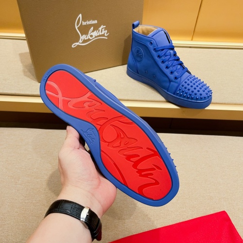 Cheap Christian Louboutin High Top Shoes For Men #1209935 Replica Wholesale [$85.00 USD] [ITEM#1209935] on Replica Christian Louboutin High Top Shoes