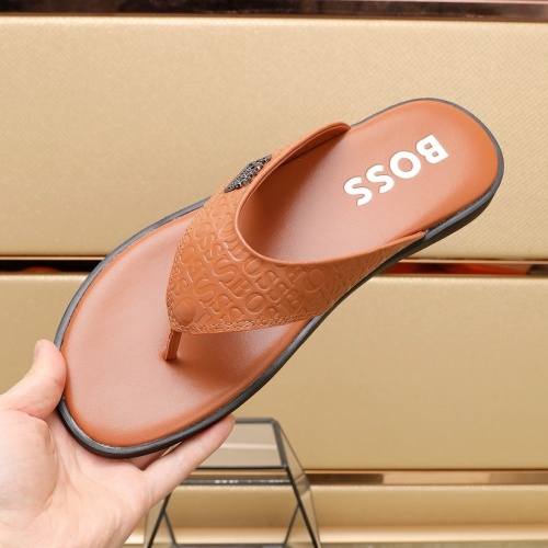 Cheap Boss Slippers For Men #1209937 Replica Wholesale [$64.00 USD] [ITEM#1209937] on Replica Boss Slippers