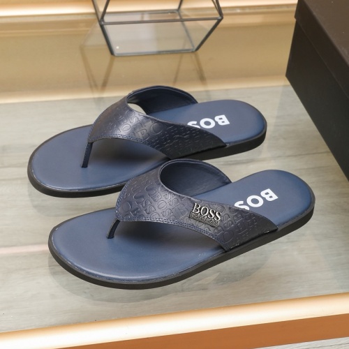 Cheap Boss Slippers For Men #1209938 Replica Wholesale [$64.00 USD] [ITEM#1209938] on Replica Boss Slippers