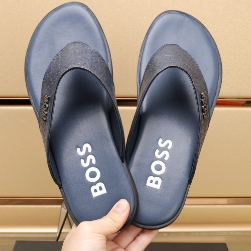 Cheap Boss Slippers For Men #1209938 Replica Wholesale [$64.00 USD] [ITEM#1209938] on Replica Boss Slippers