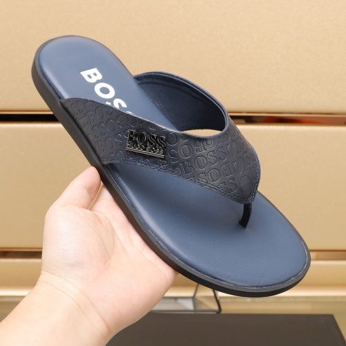 Cheap Boss Slippers For Men #1209938 Replica Wholesale [$64.00 USD] [ITEM#1209938] on Replica Boss Slippers