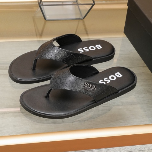 Cheap Boss Slippers For Men #1209939 Replica Wholesale [$64.00 USD] [ITEM#1209939] on Replica Boss Slippers