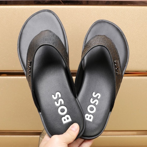 Cheap Boss Slippers For Men #1209939 Replica Wholesale [$64.00 USD] [ITEM#1209939] on Replica Boss Slippers