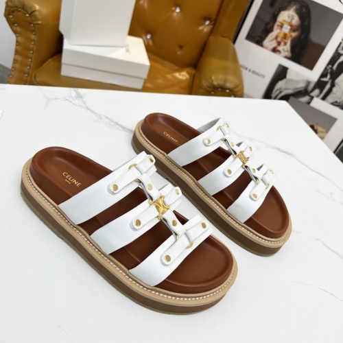 Cheap Celine Slippers For Women #1209942 Replica Wholesale [$85.00 USD] [ITEM#1209942] on Replica Celine Slippers