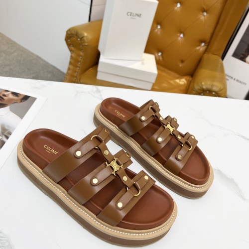 Cheap Celine Slippers For Women #1209943 Replica Wholesale [$85.00 USD] [ITEM#1209943] on Replica Celine Slippers