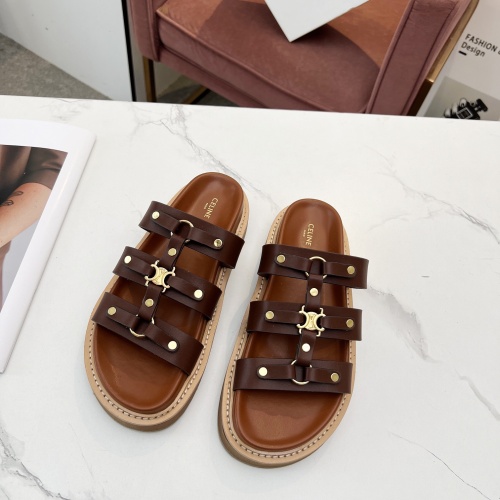 Cheap Celine Slippers For Women #1209944 Replica Wholesale [$85.00 USD] [ITEM#1209944] on Replica Celine Slippers