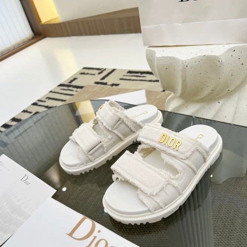 Cheap Christian Dior Slippers For Women #1209958 Replica Wholesale [$92.00 USD] [ITEM#1209958] on Replica Christian Dior Slippers