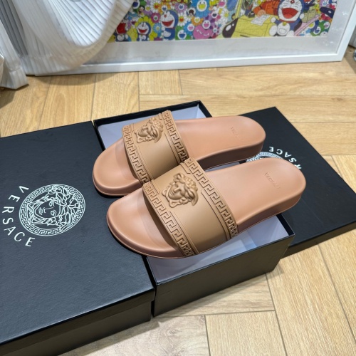 Cheap Versace Slippers For Men #1209989 Replica Wholesale [$72.00 USD] [ITEM#1209989] on Replica Versace Slippers