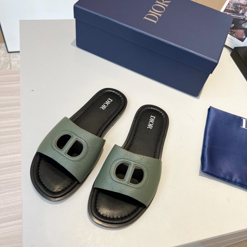 Cheap Christian Dior Slippers For Men #1210004 Replica Wholesale [$80.00 USD] [ITEM#1210004] on Replica Christian Dior Slippers