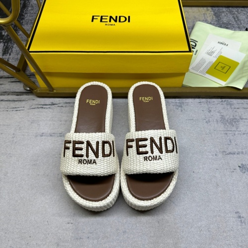 Cheap Fendi Slippers For Women #1210006 Replica Wholesale [$88.00 USD] [ITEM#1210006] on Replica Fendi Slippers