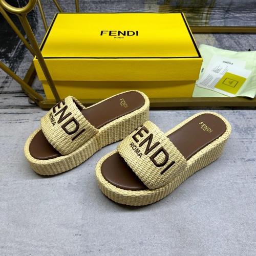 Cheap Fendi Slippers For Women #1210007 Replica Wholesale [$88.00 USD] [ITEM#1210007] on Replica Fendi Slippers