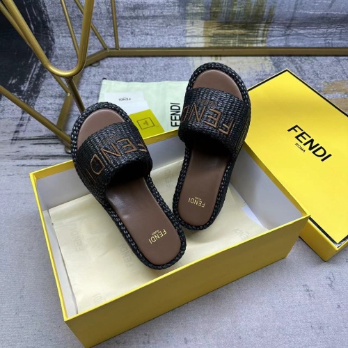 Cheap Fendi Slippers For Women #1210008 Replica Wholesale [$88.00 USD] [ITEM#1210008] on Replica Fendi Slippers