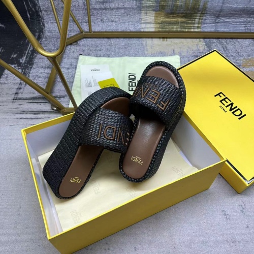 Cheap Fendi Slippers For Women #1210008 Replica Wholesale [$88.00 USD] [ITEM#1210008] on Replica Fendi Slippers