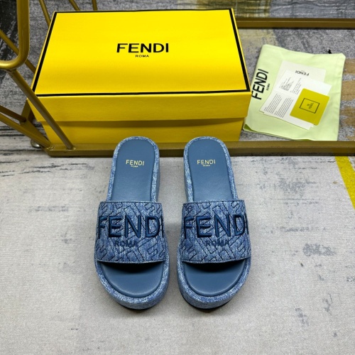 Cheap Fendi Slippers For Women #1210010 Replica Wholesale [$85.00 USD] [ITEM#1210010] on Replica Fendi Slippers