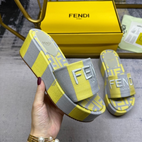 Cheap Fendi Slippers For Women #1210015 Replica Wholesale [$85.00 USD] [ITEM#1210015] on Replica Fendi Slippers