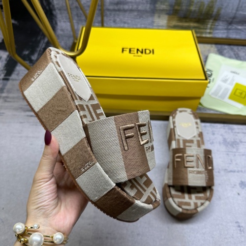 Cheap Fendi Slippers For Women #1210016 Replica Wholesale [$85.00 USD] [ITEM#1210016] on Replica Fendi Slippers