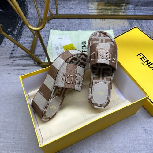 Cheap Fendi Slippers For Women #1210016 Replica Wholesale [$85.00 USD] [ITEM#1210016] on Replica Fendi Slippers