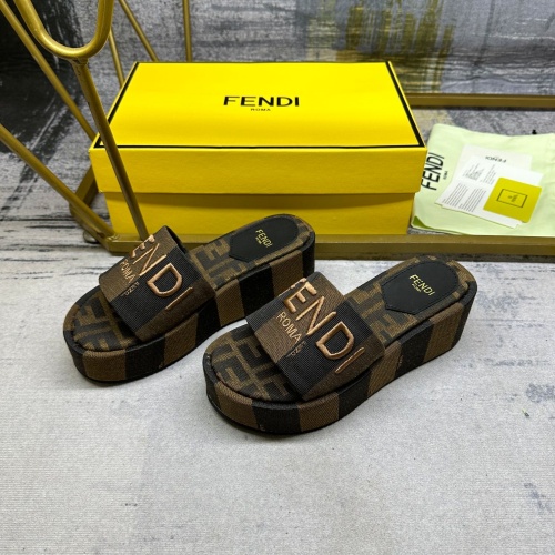 Cheap Fendi Slippers For Women #1210017 Replica Wholesale [$85.00 USD] [ITEM#1210017] on Replica Fendi Slippers