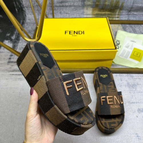 Cheap Fendi Slippers For Women #1210017 Replica Wholesale [$85.00 USD] [ITEM#1210017] on Replica Fendi Slippers