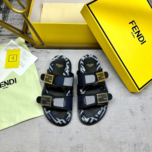 Cheap Fendi Slippers For Men #1210021 Replica Wholesale [$85.00 USD] [ITEM#1210021] on Replica Fendi Slippers