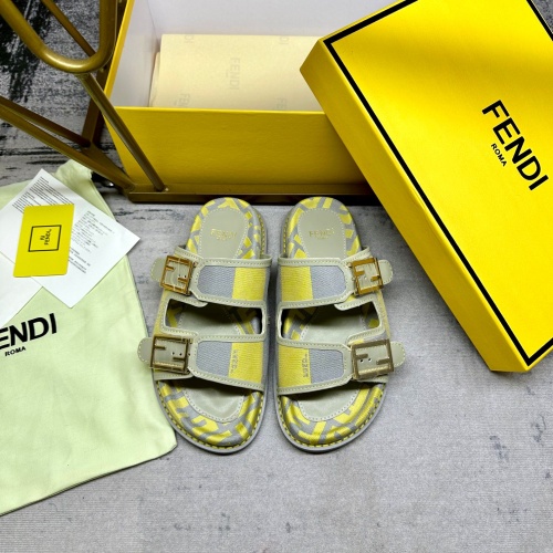 Cheap Fendi Slippers For Women #1210022 Replica Wholesale [$85.00 USD] [ITEM#1210022] on Replica Fendi Slippers