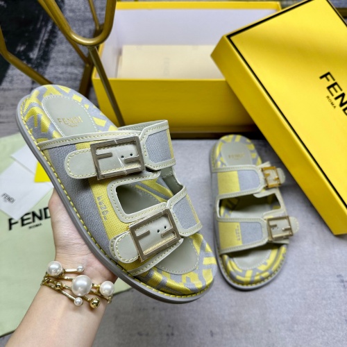 Cheap Fendi Slippers For Women #1210022 Replica Wholesale [$85.00 USD] [ITEM#1210022] on Replica Fendi Slippers