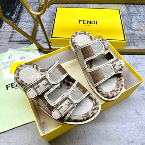 Cheap Fendi Slippers For Men #1210025 Replica Wholesale [$85.00 USD] [ITEM#1210025] on Replica Fendi Slippers